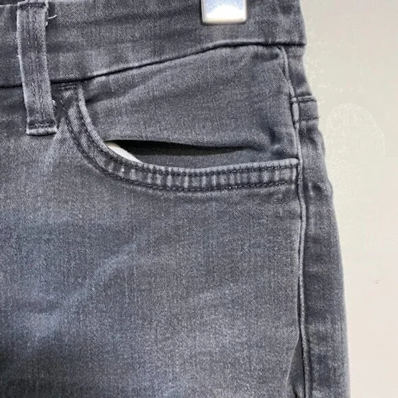 7 For All Mankind The High Waist Washed Black Women's Ankle Skinny Jeans Size 27 - Picture 5 of 12